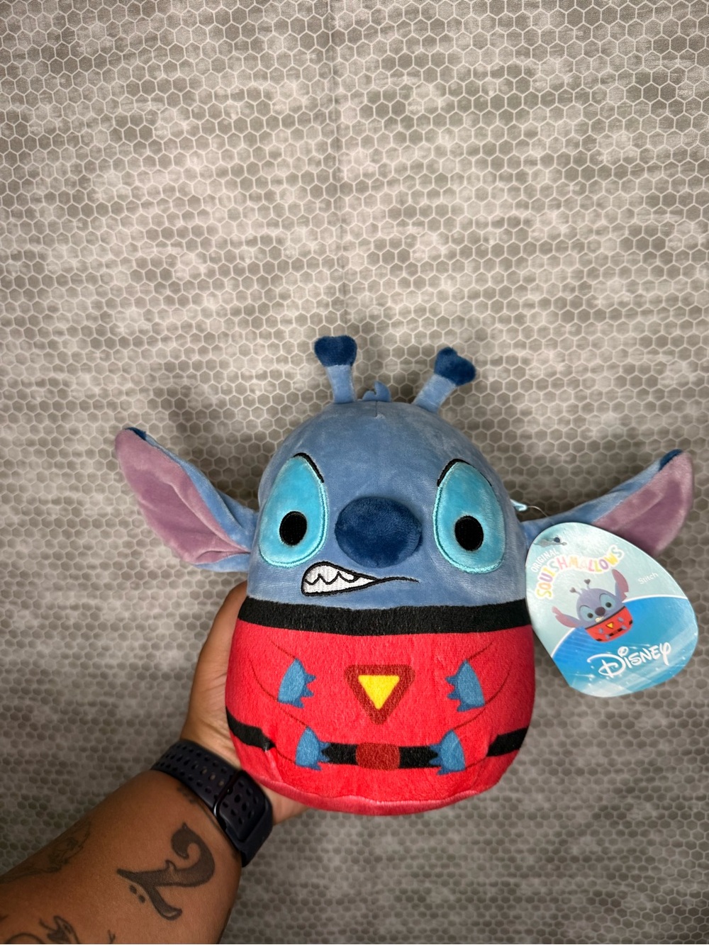 Disney Blue & Red Stitch Plush Toy - Cute Character Collectible